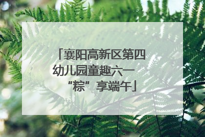 襄阳高新区第四幼儿园童趣六一 “粽”享端午